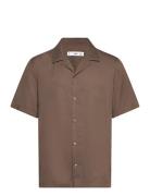 Regular-Fit Shirt With Bowling Neck Brown Mango