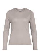 Vialexia O-Neck L/S Top - Noos Grey Vila