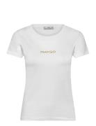 Logo Cotton T-Shirt White Mango