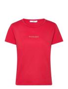 Logo Cotton T-Shirt Red Mango