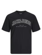 Jjecaleb Varsity Tee Ss O-Neck Sn Mni Black Jack & J S