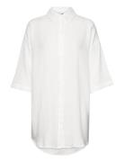 Vmnatali 3/4 Long Overshirt Noos White Vero Moda