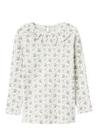 Nmfgago Kni Ls Slim Top Lil White Lil'Atelier