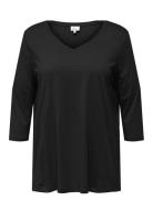 Carbonnie Life 3/4 V-Neck A-Shape Jrs Black ONLY Carmakoma