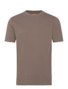 Mens Stretch Crew Neck Tee S/S Brown Lindbergh