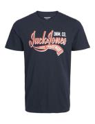 Jjelogo Tee Ss Neck 2 Col 23/24 Noos Jnr Navy Jack & J S