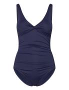 Simi Solid Swimsuit Navy Panos Emporio