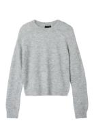 Nlflodet Ls Short Knit Noos Grey LMTD