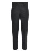 Flannel Wool Blend Formal Pant Black Lindbergh