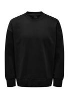 Onsdan Life Rlx Heavy Sweat Crew Black ONLY & SONS