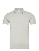 Stretch Cotton Polo T-Shirt Grey Filippa K