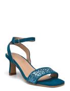 Sandals - Block Heels Blue ANGULUS