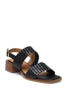 Sandals - Block Heels Black ANGULUS