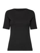 Women Bamboo S/S T-Shirt Slim Fit Black URBAN QUEST