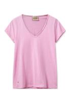 Mmtulli V-Ss Basic Tee Pink MOS MOSH