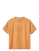 Mmcacho O-Ss Embroidery Tee Orange MOS MOSH