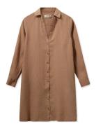 Mmrielle Linen Dress Brown MOS MOSH