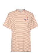 Stripes Over T-Shirt Orange Bobo Choses