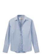 Mmsybel Satin Shirt Blue MOS MOSH