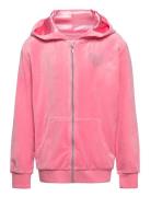 Hoodjacket Velour Pink Lindex