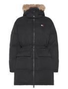 Tjw Midi Alaska Faux Fur Black Tommy Jeans