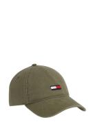 Tjm Elongated Flag Denim Cap Green Tommy Hilfiger