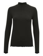 Kadrew Turtleneck T-Shirt Black Kaffe