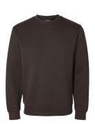 Slhemanuel Soft Crew Neck Sweat Noos Brown Selected Homme