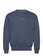 Tommy Logo Tipped Crewneck Navy Tommy Hilfiger