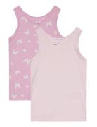 Nmftank Top 2P Pink Butterfly Noos Pink Name It