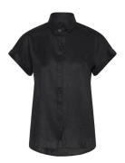 Relaxed Fit Linen Short-Sleeve Shirt Black Lauren Ralph Lauren