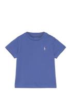 Cotton Jersey Crewneck Tee Blue Ralph Lauren Baby