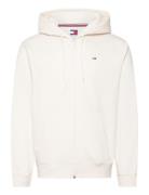 Tjm Reg S Flag Zip Thru White Tommy Jeans