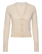 Merino Wool V-Neck Cardigan Beige Calvin Klein