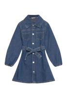 Denim Shirt Dress Blue Mango