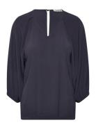 Slvalize Blouse 3/4 Navy Soaked In Luxury