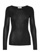 Chantelle Wool/Silk Long Sleeve Top Black CHANTELLE