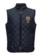 Trenton Quilted Vest Navy Morris