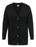 Caresly Ls Button Cardigan Knt Noos Black ONLY Carmakoma