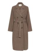 Kafanny Long Coat Brown Kaffe