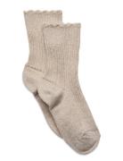 Celosia Glitter Socks Beige Mp Denmark