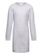 Vmdoffy Ls O-Neck Dress Ga Girl Noos Grey Vero Moda Girl