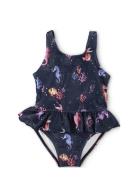 Eva – Badedragt 3-4 År – Rainbow Reef Blue Filibabba