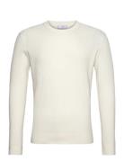 Ribbed Cotton Knitted Sweater White Mango