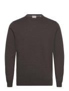 100 % Merino Crew Neck Knit Brown Lindbergh