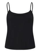 Slim Fit Top With Thin Straps Black Mango