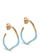 Sway Hoops Gold Enamel Copenhagen