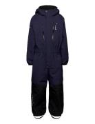 Penguin Snowsuit Kids Moss 80 Blue ISBJÖRN Of Sweden