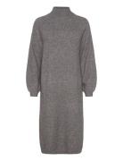 Yasbalis Ls Funnel Knit Dress S. Noos Grey YAS