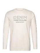 Printed Longsleeve Cream Tom Tailor